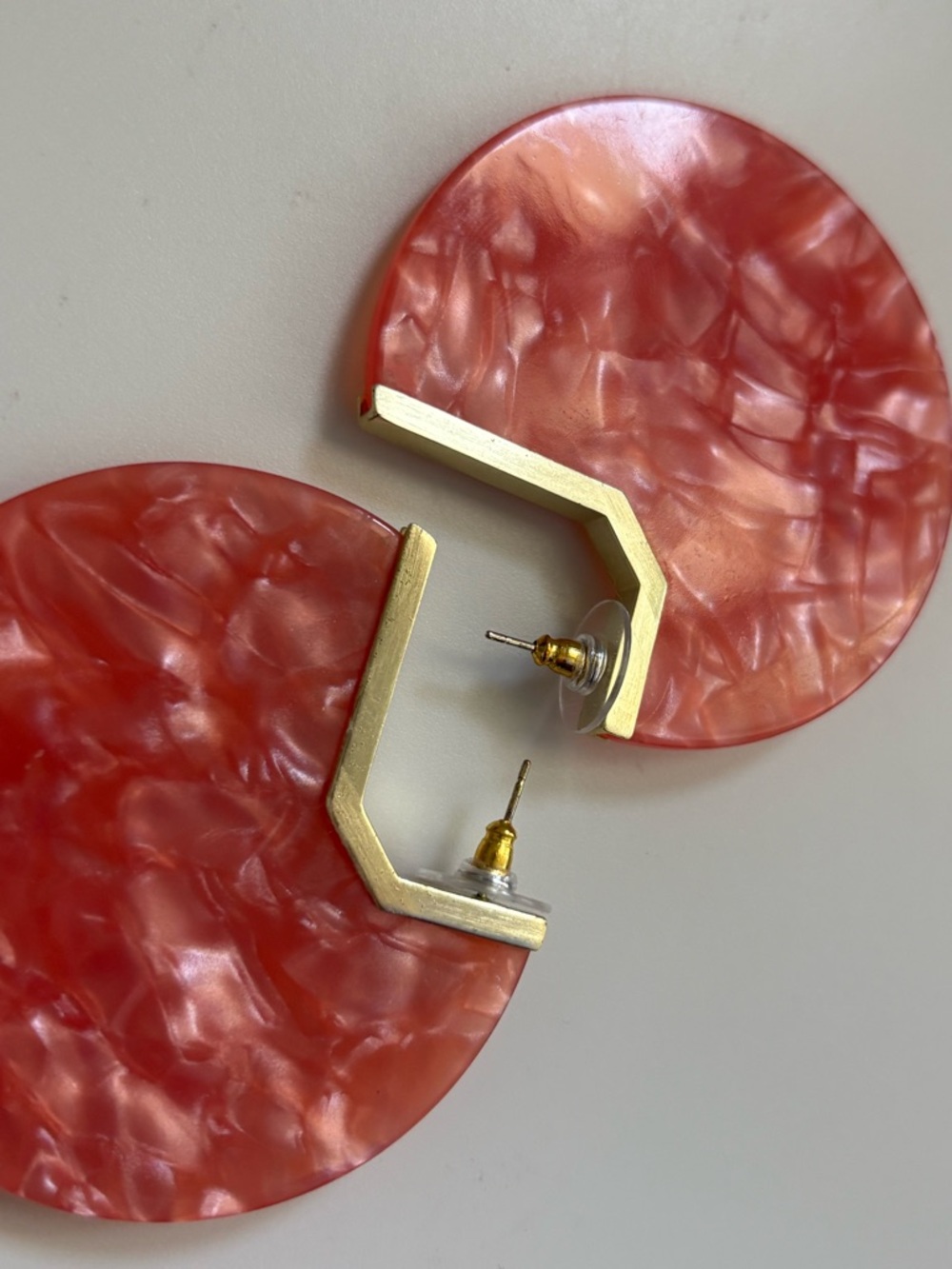 Lot of 2x [Kendra Scott] NWOT Elisa Bright Coral Necklace & EUC Kai Earrings - Picture 10 of 15